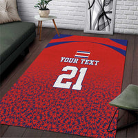 Costa Rica Football Custom Area Rug Los Ticos Go Champions