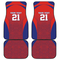 Costa Rica Football Custom Car Mats Los Ticos Go Champions