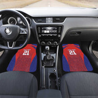 Costa Rica Football Custom Car Mats Los Ticos Go Champions