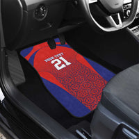 Costa Rica Football Custom Car Mats Los Ticos Go Champions