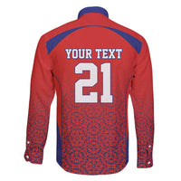 Costa Rica Football Custom Family Matching Puletasi and Hawaiian Shirt Los Ticos Go Champions