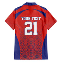 Costa Rica Football Custom Hawaiian Shirt Los Ticos Go Champions