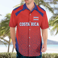 Costa Rica Football Custom Hawaiian Shirt Los Ticos Go Champions