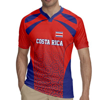 Costa Rica Football Custom Rugby Jersey Los Ticos Go Champions