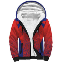 Costa Rica Football Custom Sherpa Hoodie Los Ticos Go Champions