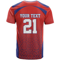 Costa Rica Football Custom T Shirt Los Ticos Go Champions