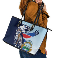 Costa Rica Jaguar Guaria Morada Leather Tote Bag
