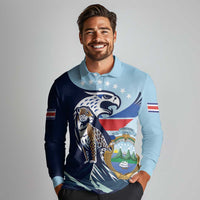 Costa Rica Jaguar Guaria Morada Long Sleeve Polo Shirt