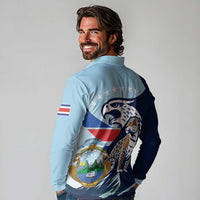 Costa Rica Jaguar Guaria Morada Long Sleeve Polo Shirt