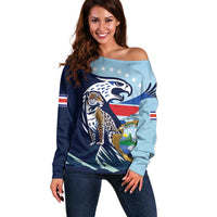 Costa Rica Jaguar Guaria Morada Off Shoulder Sweater