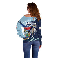 Costa Rica Jaguar Guaria Morada Off Shoulder Sweater
