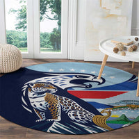 Costa Rica Jaguar Guaria Morada Round Carpet