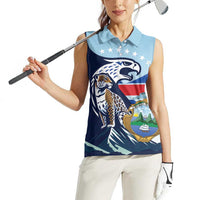 Costa Rica Jaguar Guaria Morada Women Sleeveless Polo Shirt