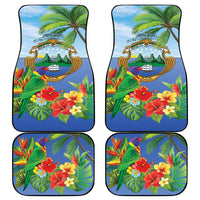 Costa Rica Parrot Tropical Flowers Car Mats