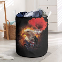 US Memorial Day Personalized Laundry Basket May We Never Forget Freedom Isnt Free