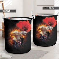 US Memorial Day Personalized Laundry Basket May We Never Forget Freedom Isnt Free
