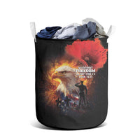 US Memorial Day Personalized Laundry Basket May We Never Forget Freedom Isnt Free