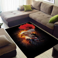 US Memorial Day Personalized Area Rug May We Never Forget Freedom Isnt Free
