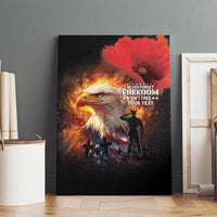 US Memorial Day Personalized Canvas Wall Art May We Never Forget Freedom Isnt Free