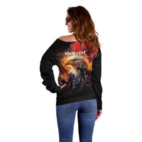 US Memorial Day Personalized Off Shoulder Sweater May We Never Forget Freedom Isnt Free