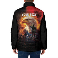 US Memorial Day Personalized Padded Jacket May We Never Forget Freedom Isnt Free