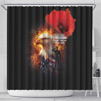 US Memorial Day Personalized Shower Curtain May We Never Forget Freedom Isnt Free