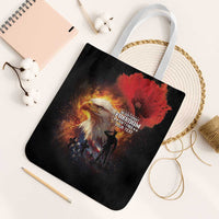 US Memorial Day Personalized Tote Bag May We Never Forget Freedom Isnt Free