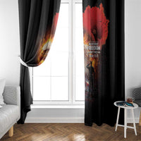 US Memorial Day Personalized Window Curtain May We Never Forget Freedom Isnt Free