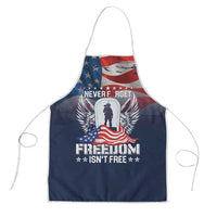 Never Forget Freedom American Memorial Day Apron