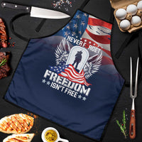 Never Forget Freedom American Memorial Day Apron