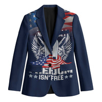 Never Forget Freedom American Memorial Day Personalized Blazer