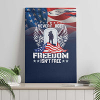 Never Forget Freedom American Memorial Day Canvas Wall Art