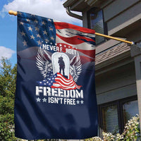 Never Forget Freedom American Memorial Day Garden Flag