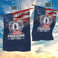 Never Forget Freedom American Memorial Day Garden Flag
