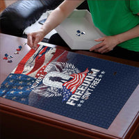 Never Forget Freedom American Memorial Day Puzzle