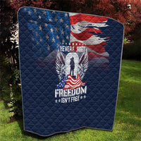 Never Forget Freedom American Memorial Day Quilt