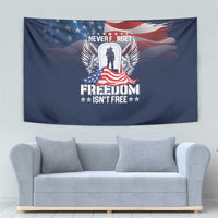 Never Forget Freedom American Memorial Day Tapestry