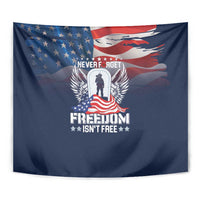 Never Forget Freedom American Memorial Day Tapestry