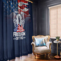 Never Forget Freedom American Memorial Day Window Curtain