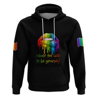 Pride Month To Be Yourself Hoodie Black Vibe - Wonder Print Shop
