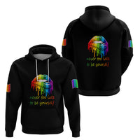 Pride Month To Be Yourself Hoodie Black Vibe - Wonder Print Shop