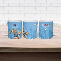 Argentina Rugby Custom Ceramic Mug Glory Be To Pumas - Wonder Print Shop