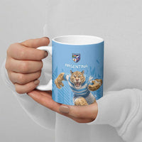 Argentina Rugby Custom Ceramic Mug Glory Be To Pumas - Wonder Print Shop
