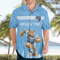 Argentina Rugby Custom Hawaiian Shirt Glory Be To Pumas - Wonder Print Shop