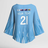 Argentina Rugby Custom Kimono Sleeve Blouse Glory Be To Pumas - Wonder Print Shop