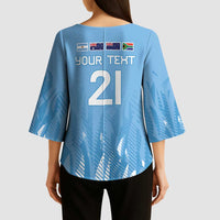 Argentina Rugby Custom Kimono Sleeve Blouse Glory Be To Pumas - Wonder Print Shop