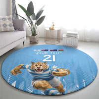 Argentina Rugby Custom Round Carpet Glory Be To Pumas - Wonder Print Shop