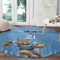 Argentina Rugby Custom Round Carpet Glory Be To Pumas - Wonder Print Shop