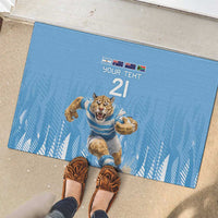 Argentina Rugby Custom Rubber Doormat Glory Be To Pumas - Wonder Print Shop