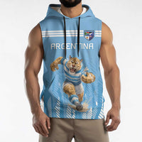 Argentina Rugby Custom Sleeveless Hoodie Glory Be To Pumas - Wonder Print Shop